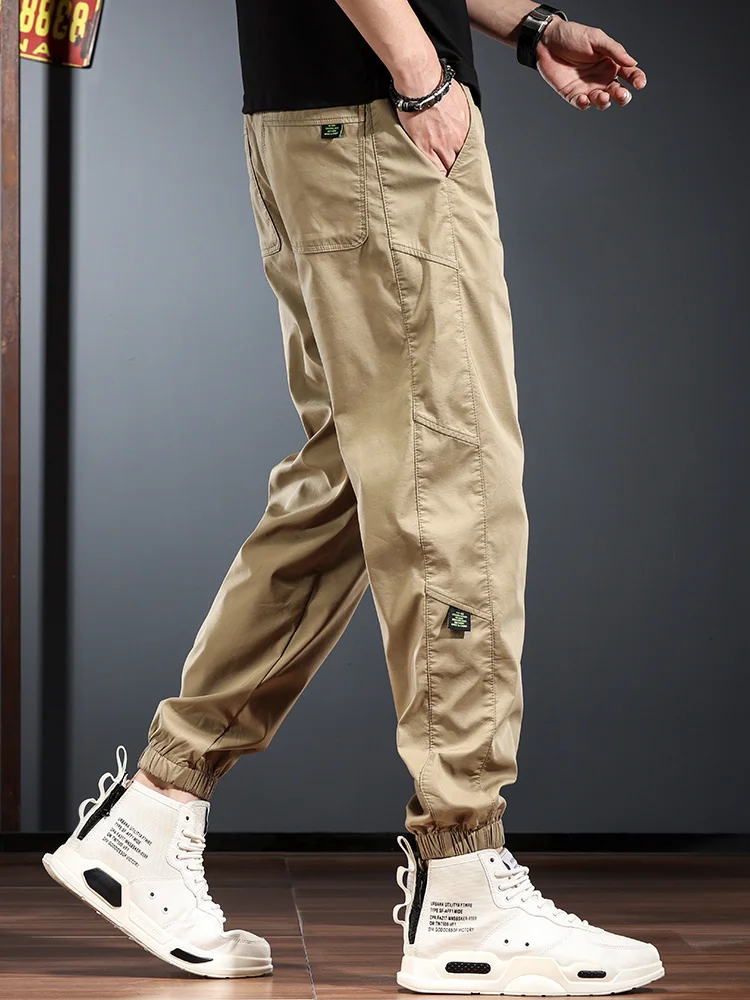

New 2026 Men's Summer Thin Casual Pants Qui Dry Ice Silk Sports orts Loose Fit Khaki Color Comfortable Breathable Lightwe...