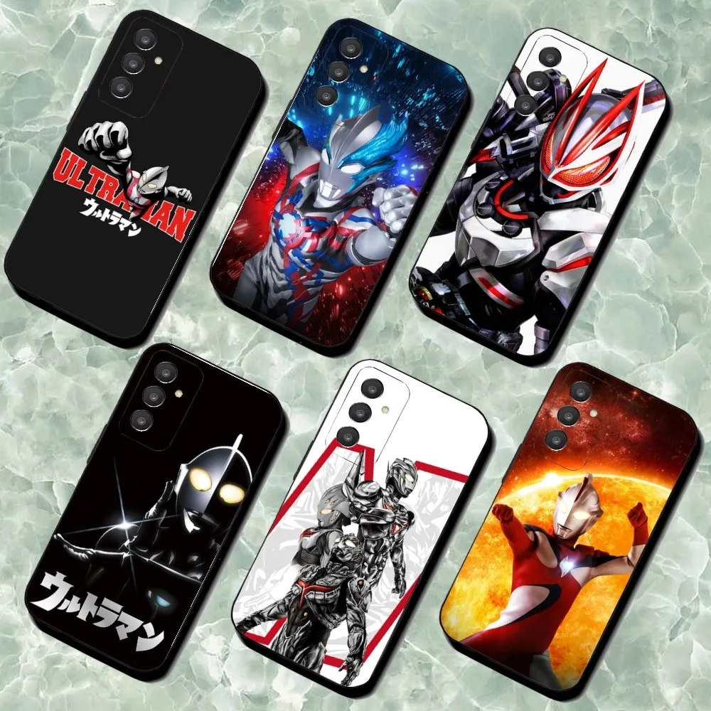 U-Ultraman Anime Phone Case For Samsung Galaxy A52 A12 A51 S21 Edge S22ULTRA S23 S20LITE Plus Ultra Black Cover