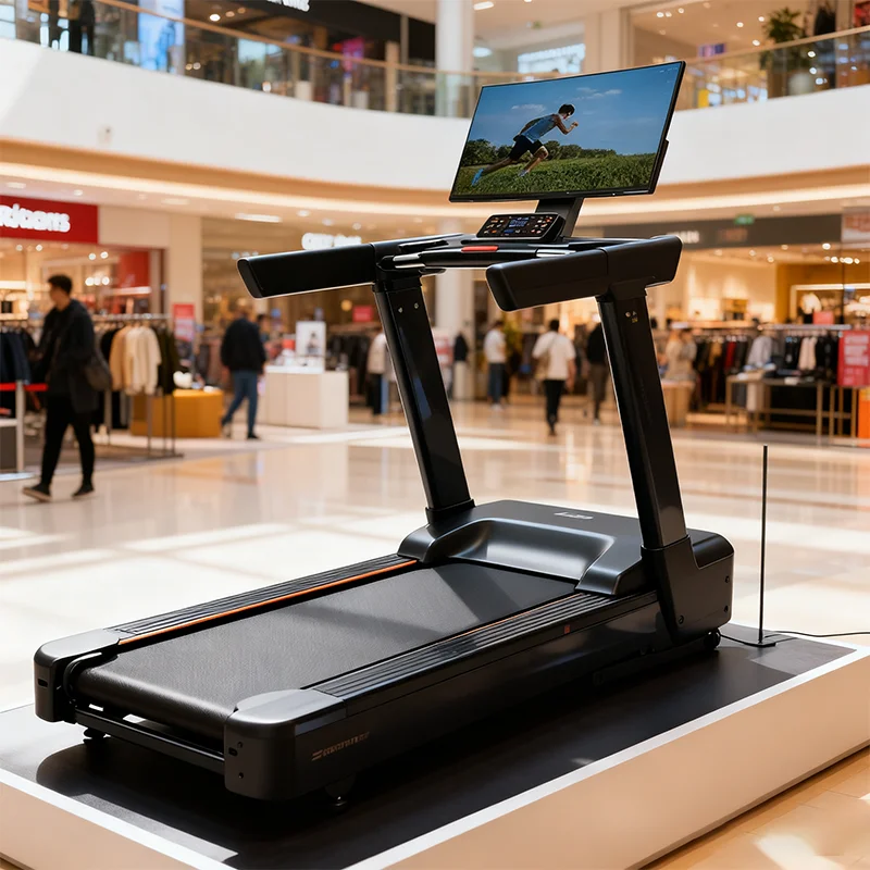 China Home Foldable Wireless Heart Rate Electric Treadmill with Steel Frame 2HP Motor 0.5-10km/h Speed Range