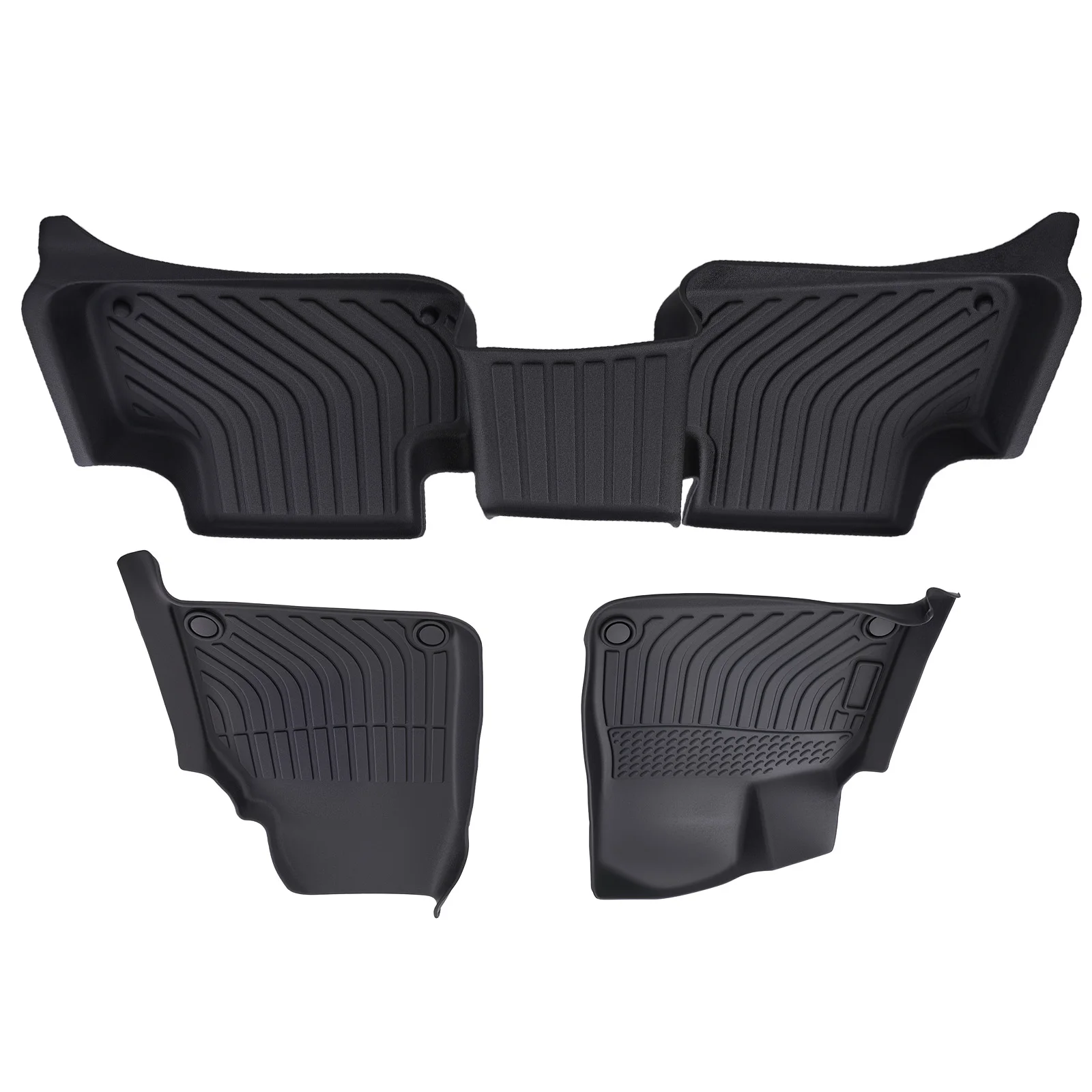 

TPE Floor Mats for Audi Q7 2017-2025 Black All Weather Car Carpet Waterproof