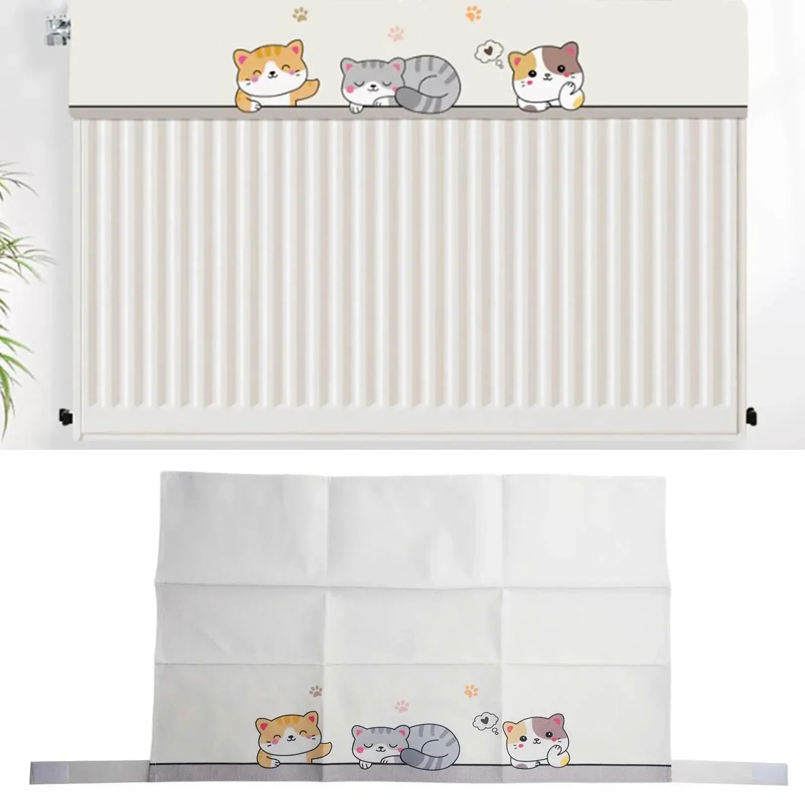 

Cleaner Space Decorative Cover Cat Pattern Cover Breathable Fabric Easy Maintenance Efficient Performance Functional Design