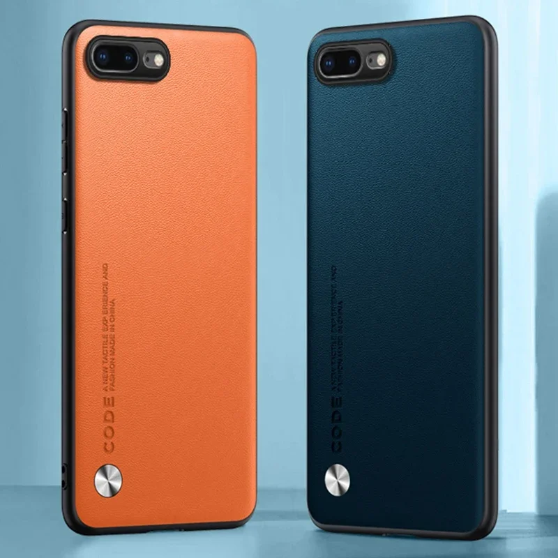 Luxury PU Leather Case For iPhone 7 Plus 7Plus Back Cover Matte Silicone Protection Phone Case For iPhone 8 Plus 8Plus Coque