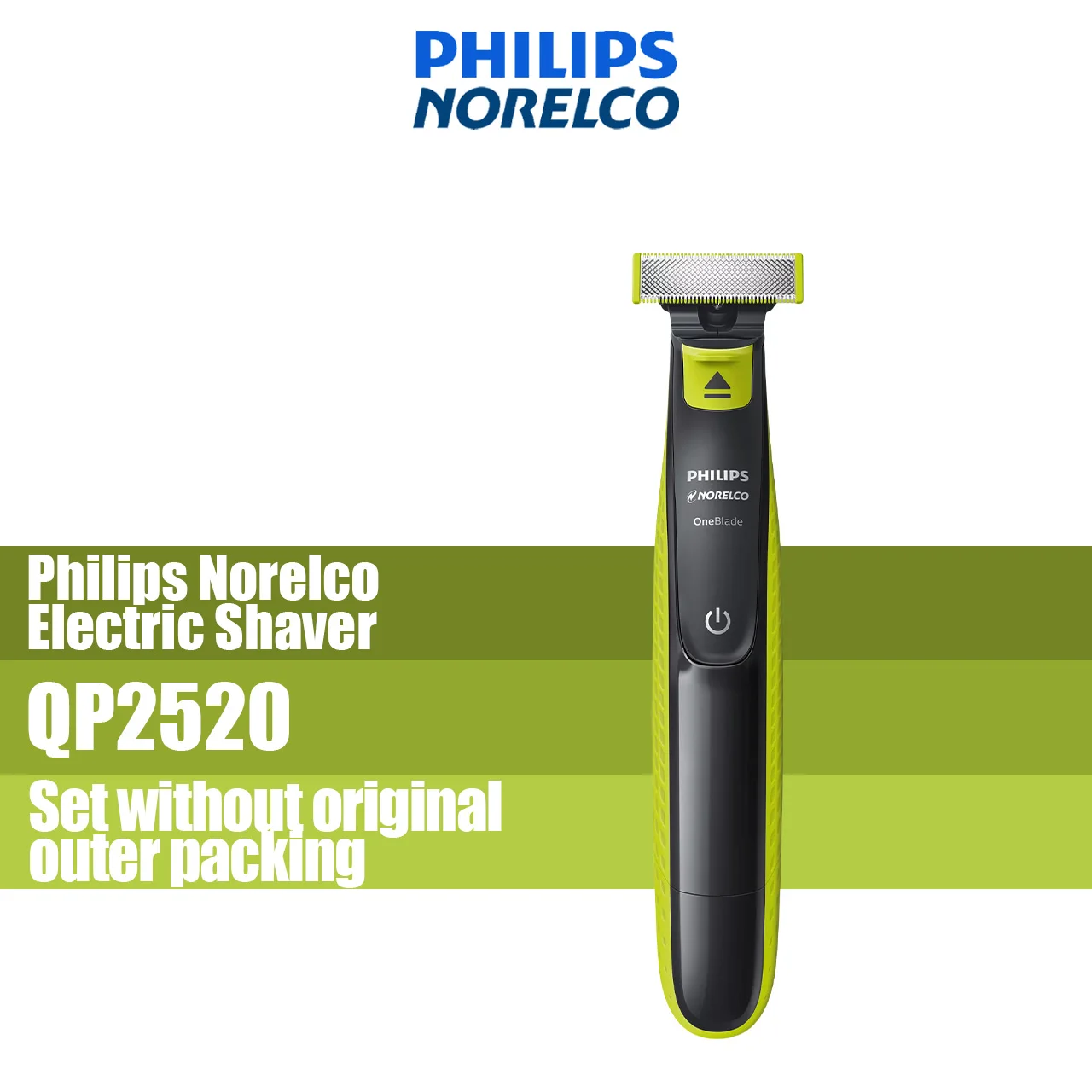 Philips Norelco OneBlade Rechargeable Hybrid Electric Trimmer and Shaver QP2520/70 no Original Packing