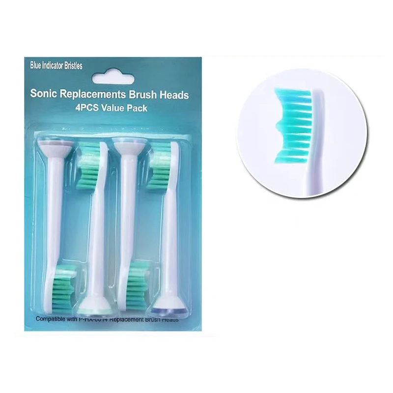 4Pcs/lot Soft Brush Head For Philips Eletric ToothBrush HX6013 HX6210 HX9342 HX9023 Oral Hygiene Removes Plaque Replacement Part