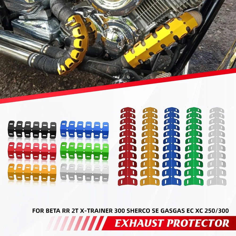 

FOR Beta RR 2T X-TRAINER 300 SHERCO SE GASGAS EC XC 250/300 Motorcycle Accessories Exhaust Heat Shield Muffler Pipe Cover Guard