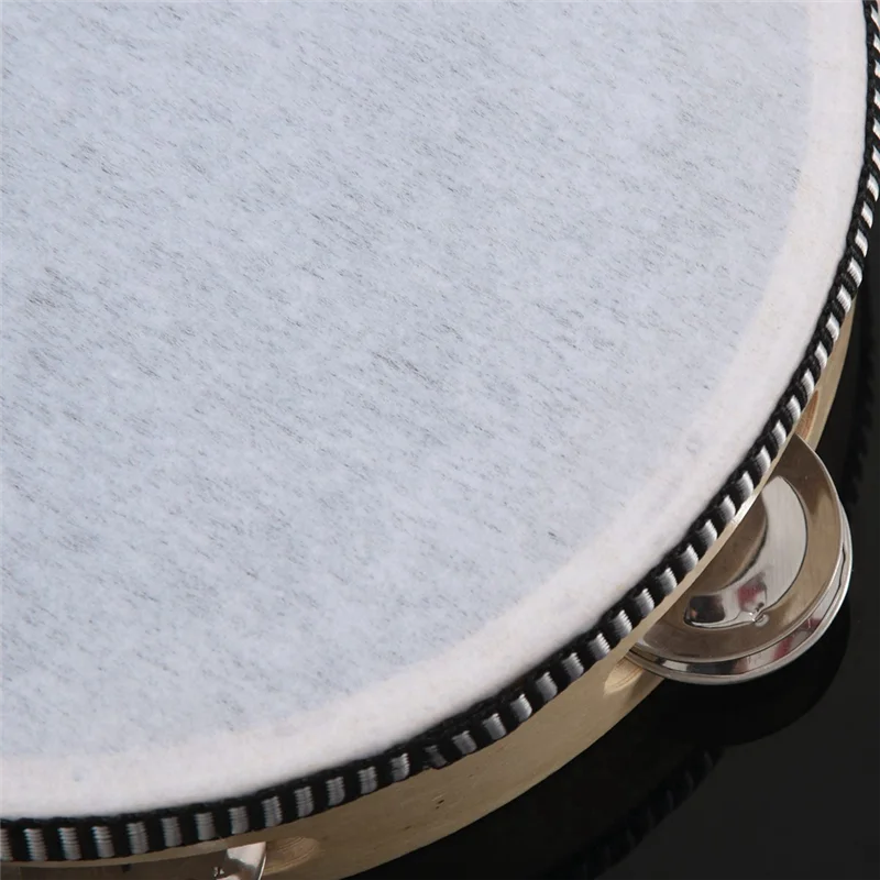 

8Pcs 8 Inch Musical Tambourine Tamborine Drum Round Percussion Gift For KTV Party