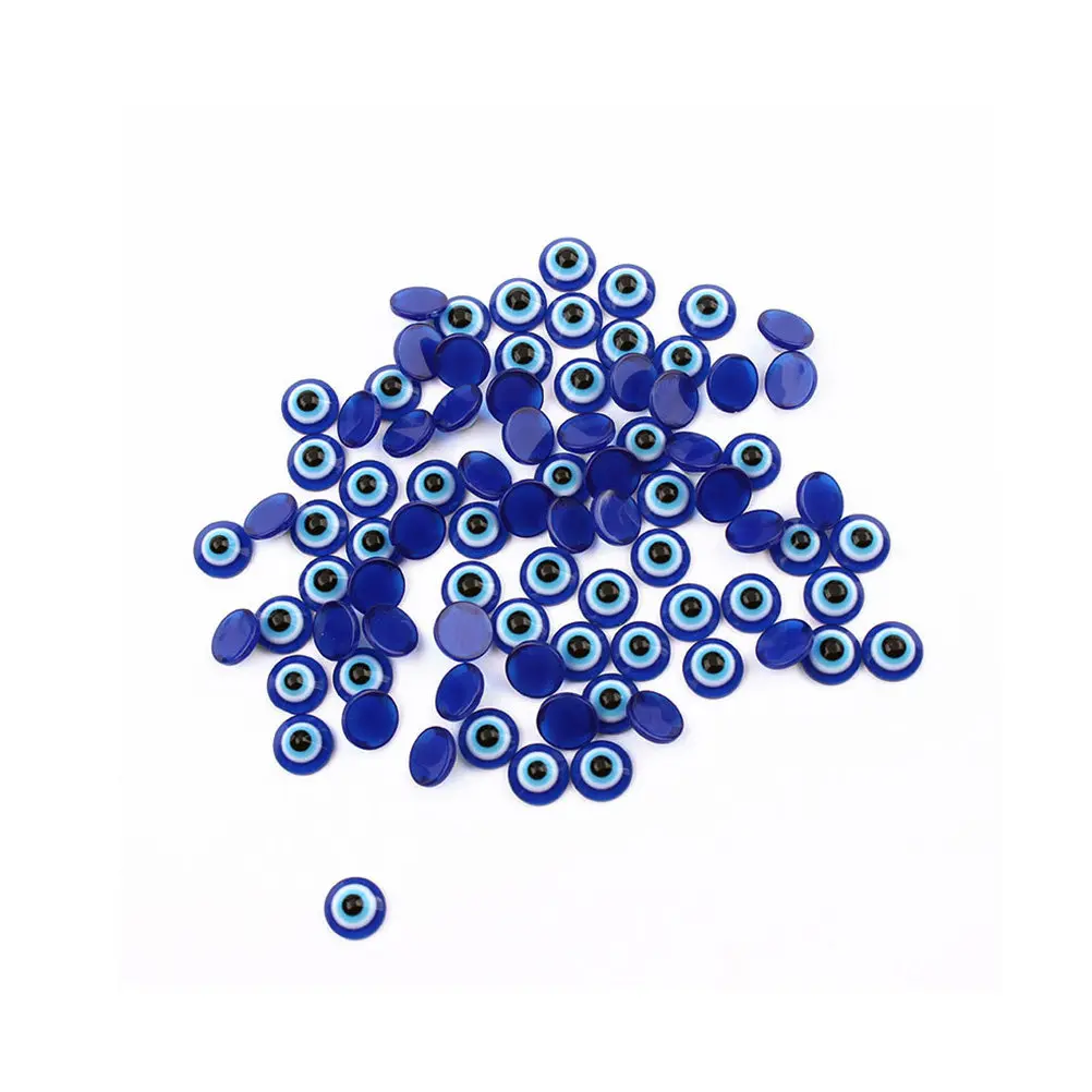 150Pcs Blue Eye Embellishment Plastic Charm for DIY Projects Imagination Creativity Finger Flexibility Evil Eye Charm