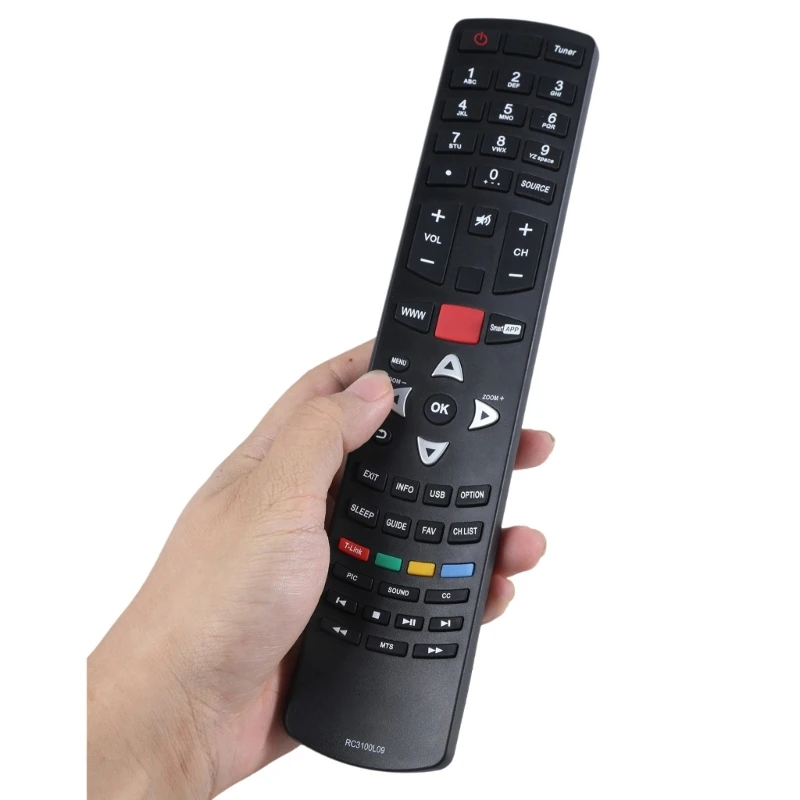 M17B Pengontrol Televisi Mudah Digunakan untuk Perangkat RC3100L09 Pengontrol Nirkabel, Remote Ergonomis dan Tahan Lama