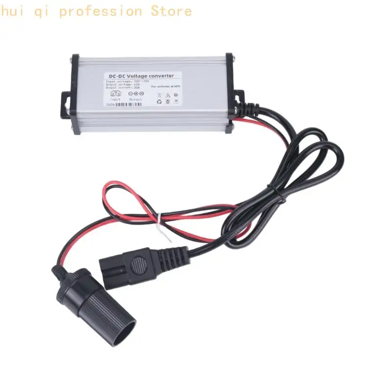 DC36V-120V zu DC12V Spannungswandler Step-Down-Modul mit Autosteckdose, 3-poliger Eingang für E-Bike-Scooter-Motorrad H8WE – Detail 5