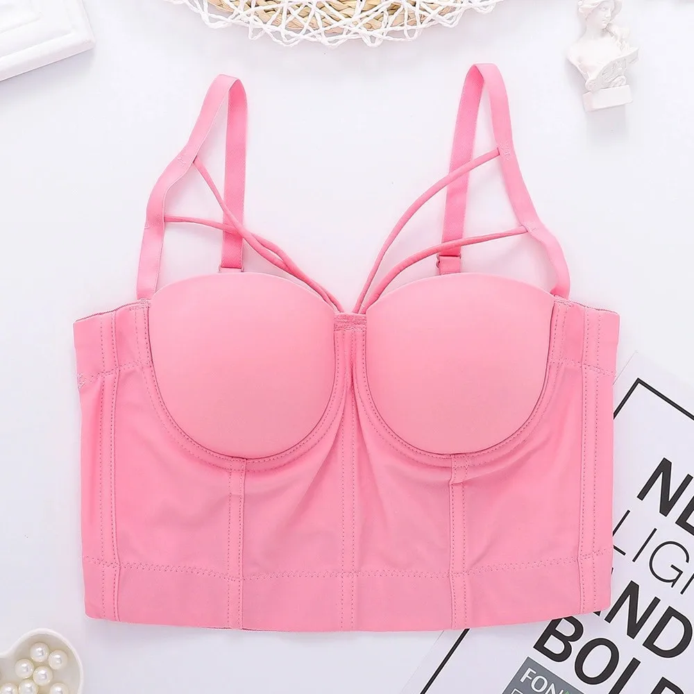 

Daily wearable camisole for women suitable for stage performance as an undergarment short sexy backless body-shaping top