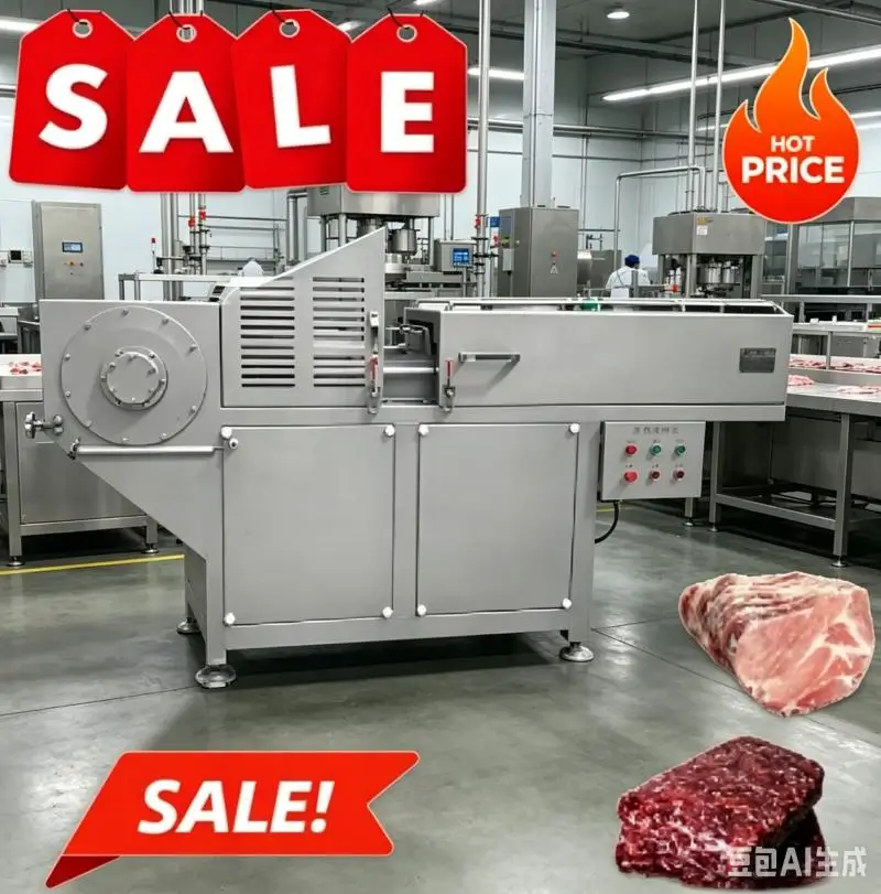 Industrial for Breaking Minus 18 Degree Beef Pork Chicken and Fish Blocks in Sausage Processing Frozen Meat Crusher Customized