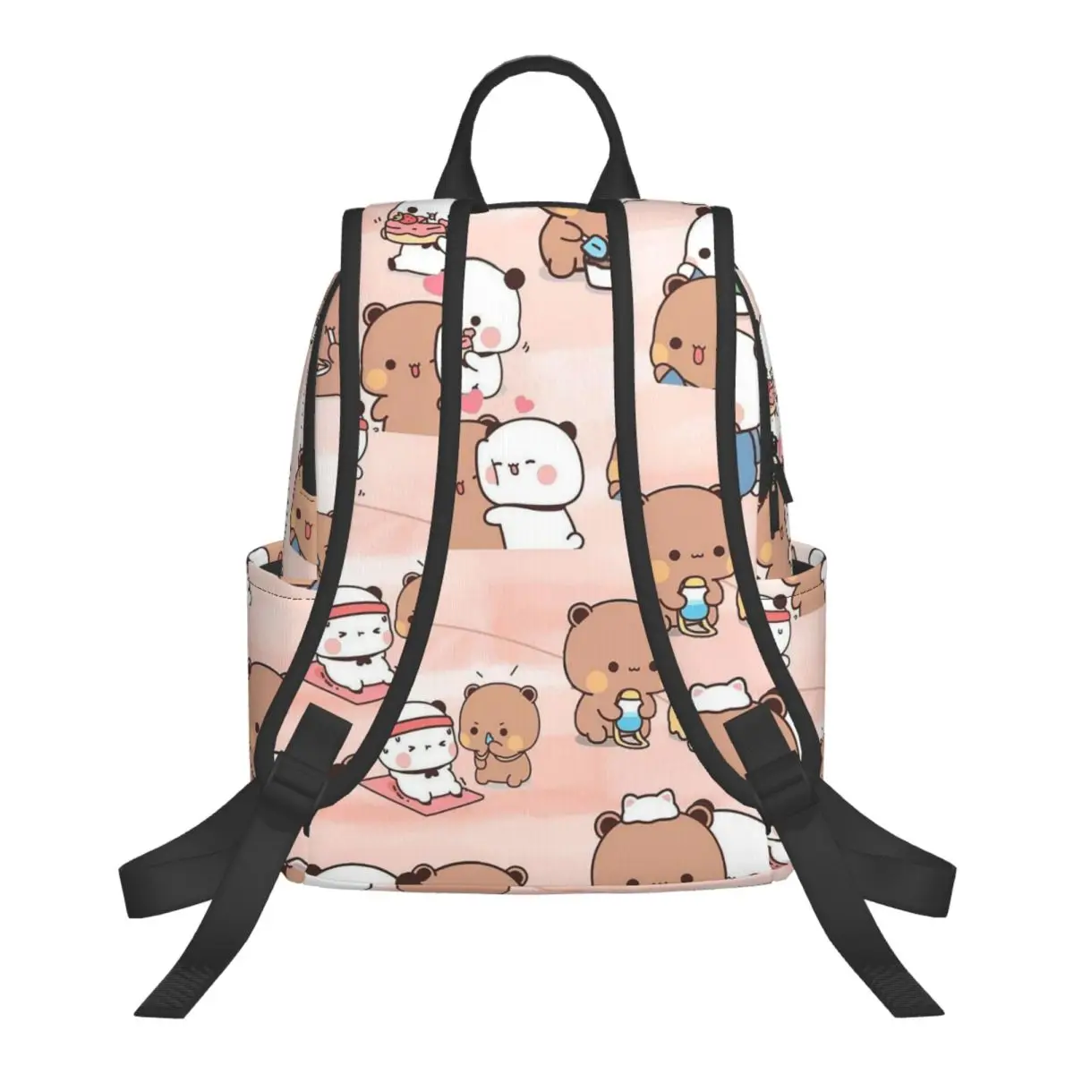 Bubu Dudu Panda Bears Cartoon Student Backpack School Bag Hiking Travel Daypack for Boys Girls Fashion Bookbag Shoulder Bags