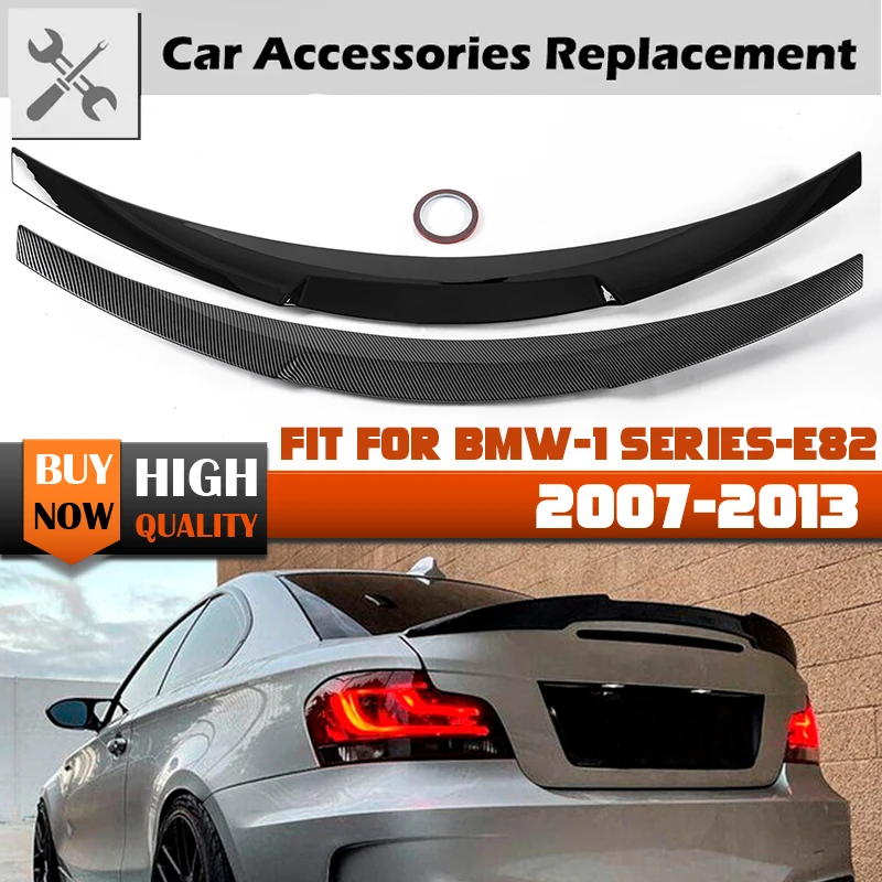 Rear Spoiler Boot SplitterLip Trunk Wing Fit For BMW 1 Series E82 Coupe Sedan PSM/M4 Style 2007-2013