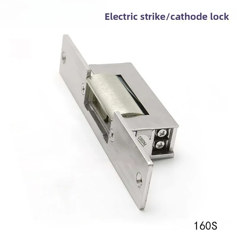 Narrow Frame Electric Strike Lock Fail Secure NC Mode Electronic Door Lock Access Control Cathode Lock for Thin Door Frame