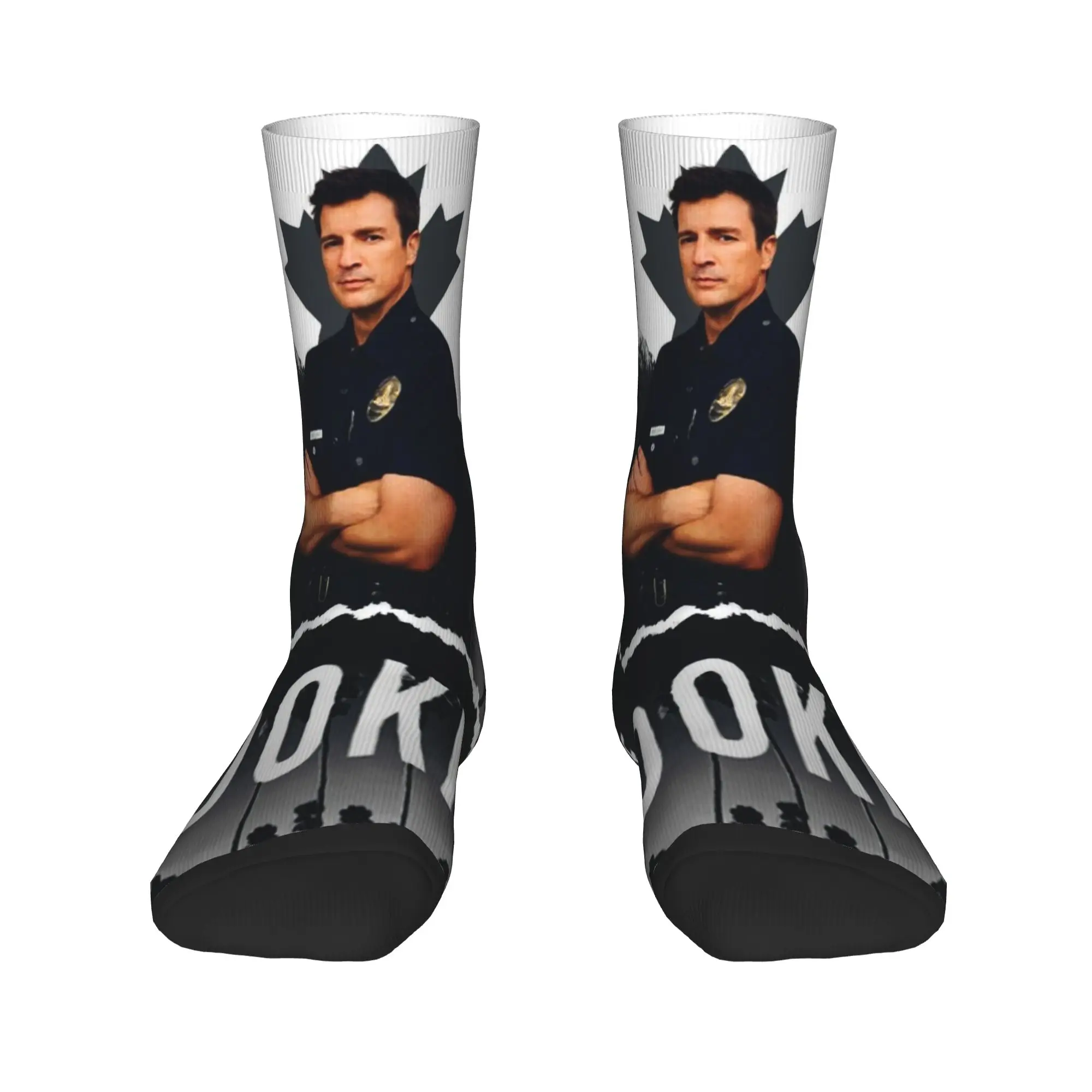 The Rookie Tv Show Socks جوارب الخريف الترفيه الرجال تنفس الجوارب تصميم الرياضة في الهواء الطلق جوارب غير قابلة للانزلاق