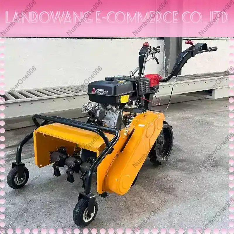 Multifunctional Garden Walking Tractor 170F/177F, Self-Propelled Lawn Mower Cultivator for Farm Use