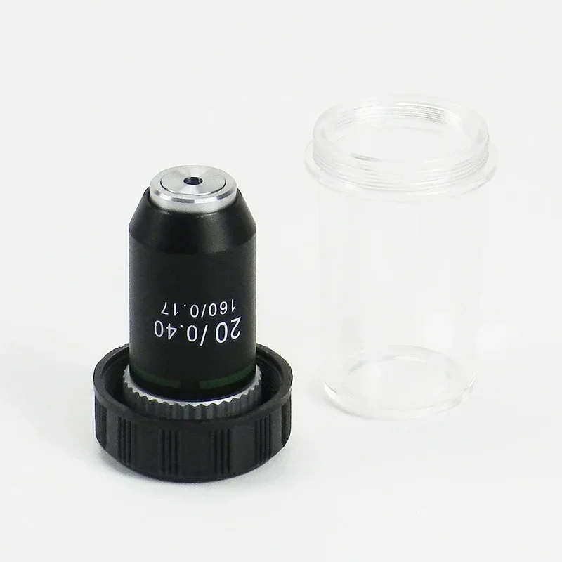 Objectif achromatique Splan série 195 4X 10X 20X 40X 60X 100X pour microscope biologique de laboratoire scolaire