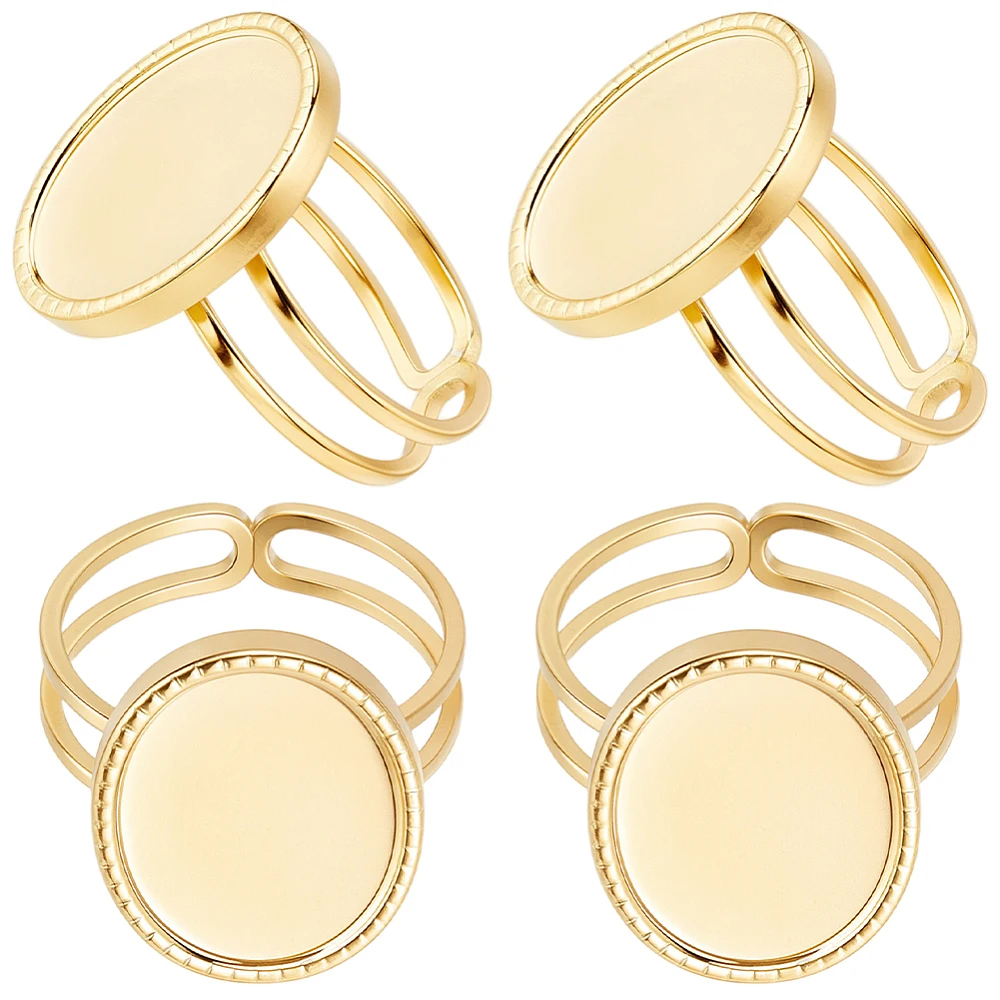 Ring Set Adjustable - 1 коробка, 8 шт. основ для