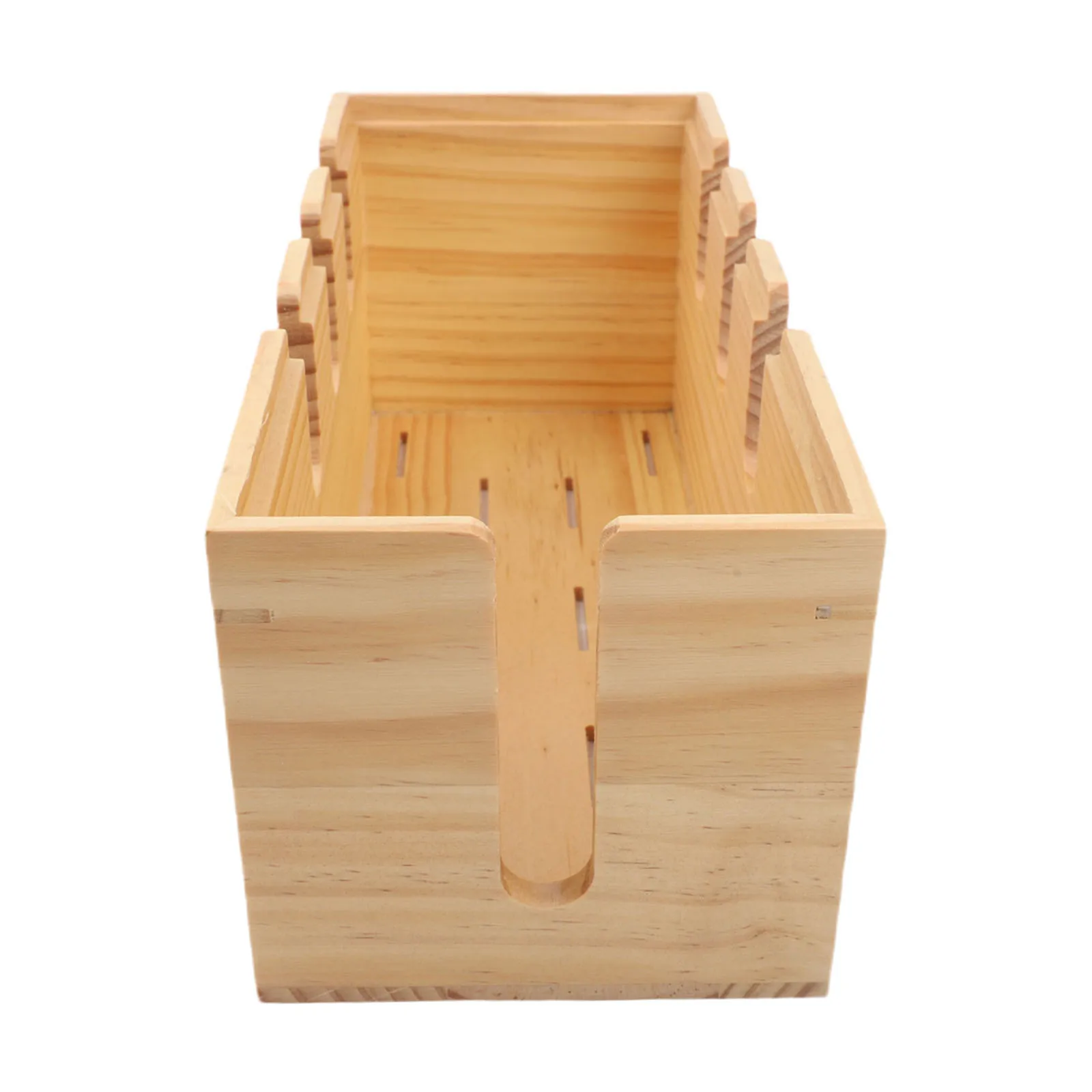 Cord Management Wooden Storage Box Wire Management Set-top Box Storage Neat Wire Management System Storage Hub