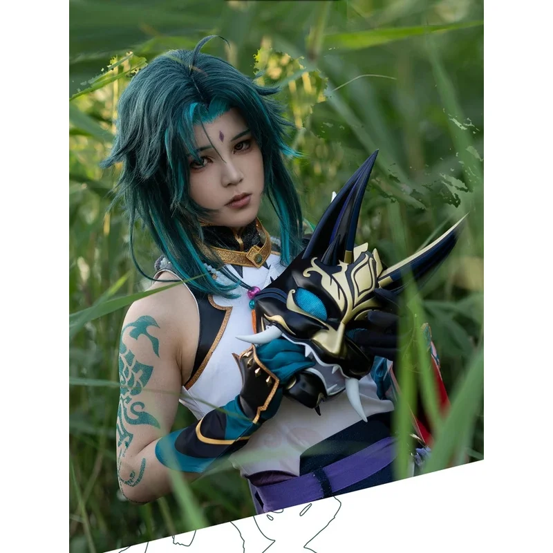 

ss23AGCOS Genshin Impact Xiao Cosplay Prop Mask