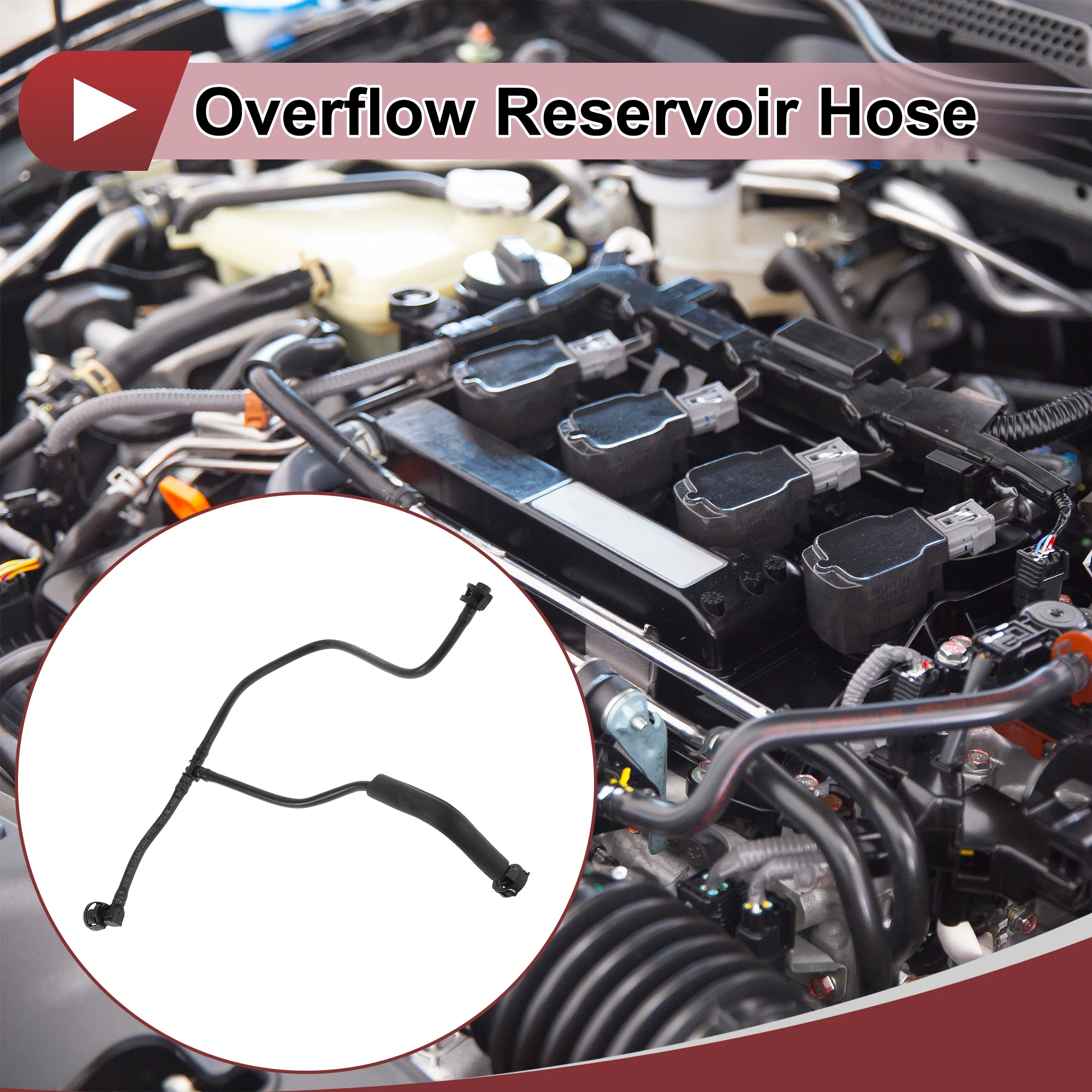 

UXCELL Overflow Reservoir Hose for Jaguar F-Pace for Land Rover Range Rover Radiator to Expansion Tank Hose No.LR091813 Plastic