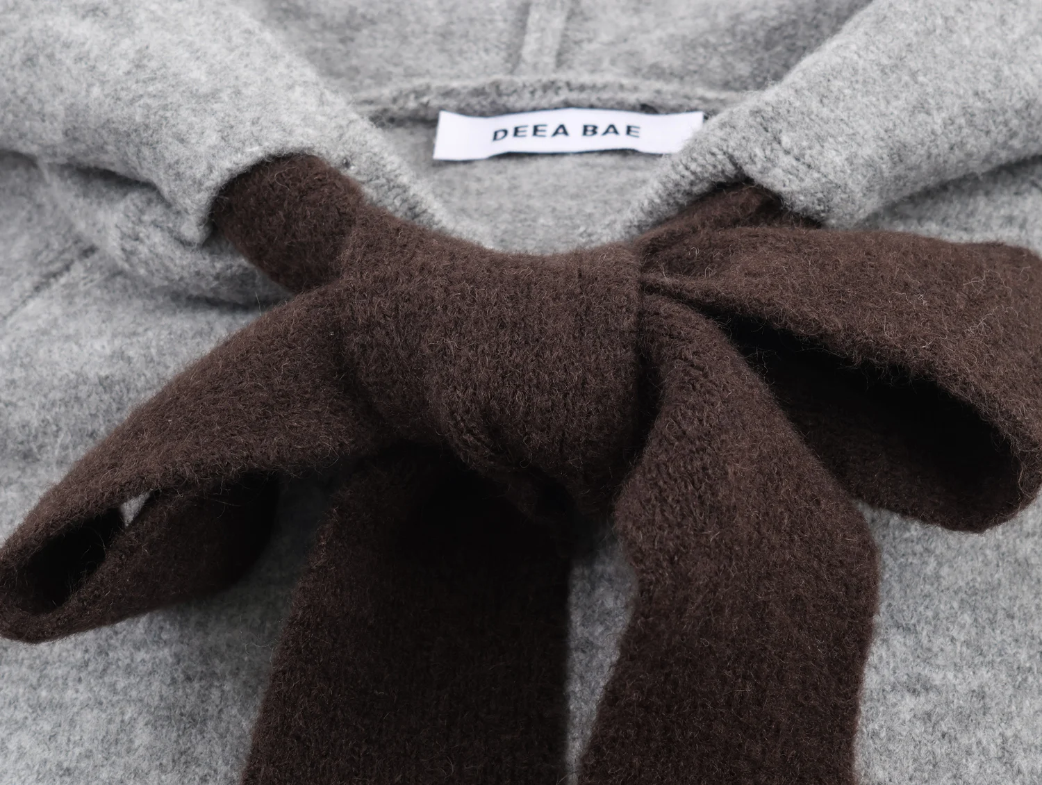 DEEABAE-cárdigan con capucha de manga larga para mujer, chaqueta informal y versátil de punto con lazo, otoño
