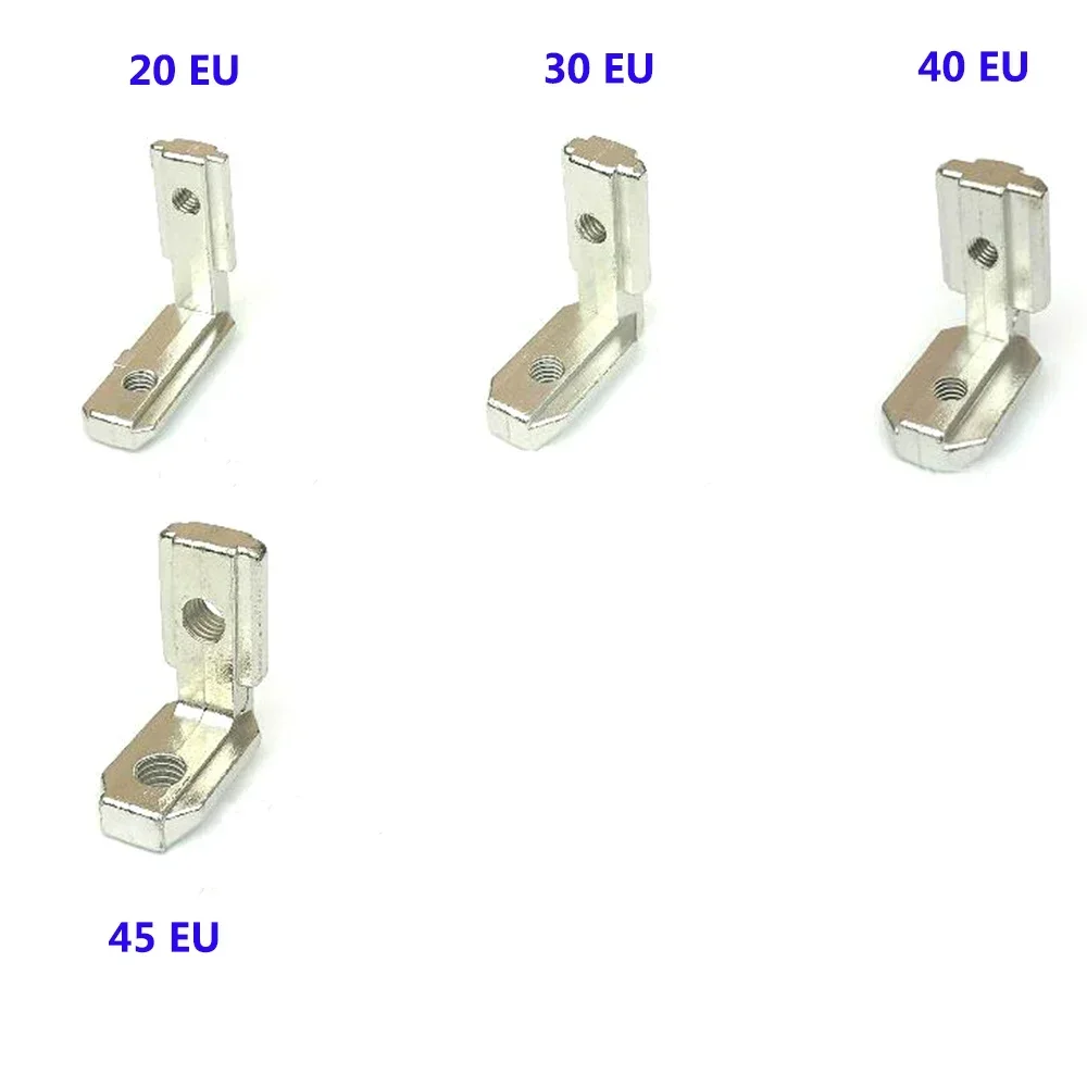 10PCS T Slot L-Shape Aluminum Profile Interior Corner Connector Joint Bracket for 2020 3030 4040 4545 EU Alu-profile with Screws view 5