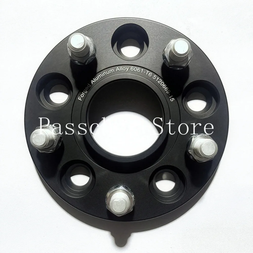 2pcs Wheel Adapters PCD 5x120 CB 66.9mm Lug Studs M14x1.5 Thickness 15/20/25/30mm