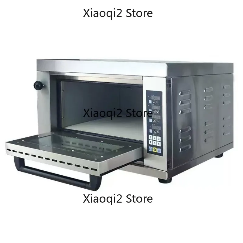 Single-layer commercial electric oven 60L/120L large capacity with electric heating, stone slab, and steam function baking oven