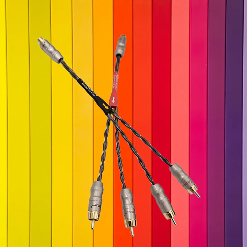 

Reference 1.2 RCA cord, monocrystal-silver-coated conductor, Y-split RCA coupler