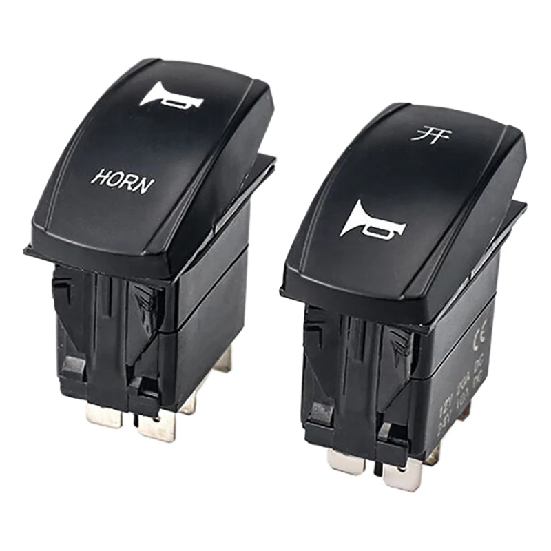 Interrupteur à bascule pour bras à bascule de voiture et bateau, 12V, étanche, boucle de verrouillage à 5 broches, bouton marin, bande lumineuse LED