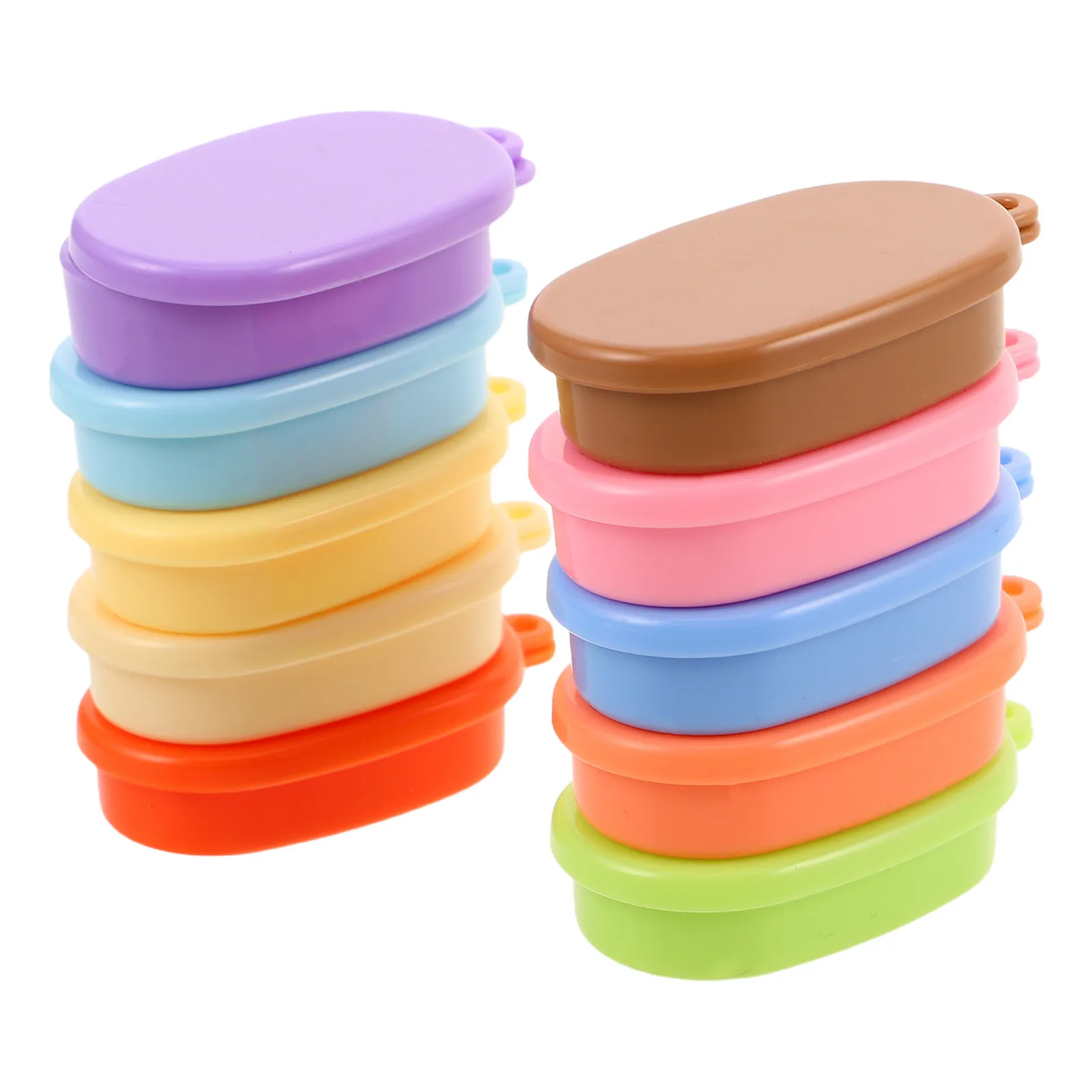 

Набор из 10 миниатюрных ланч-боксов ручной росписи для кукольного домика, кухонных принадлежностей и DIY декора