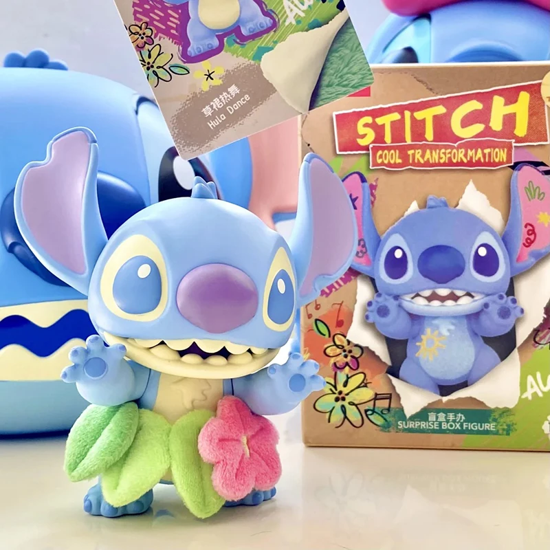 Stitch Cool Transformation Series Blind Box Action Figure Leuke Garage Kit Collectie Speelgoedornament Mystery Box Girl Verrassingscadeau