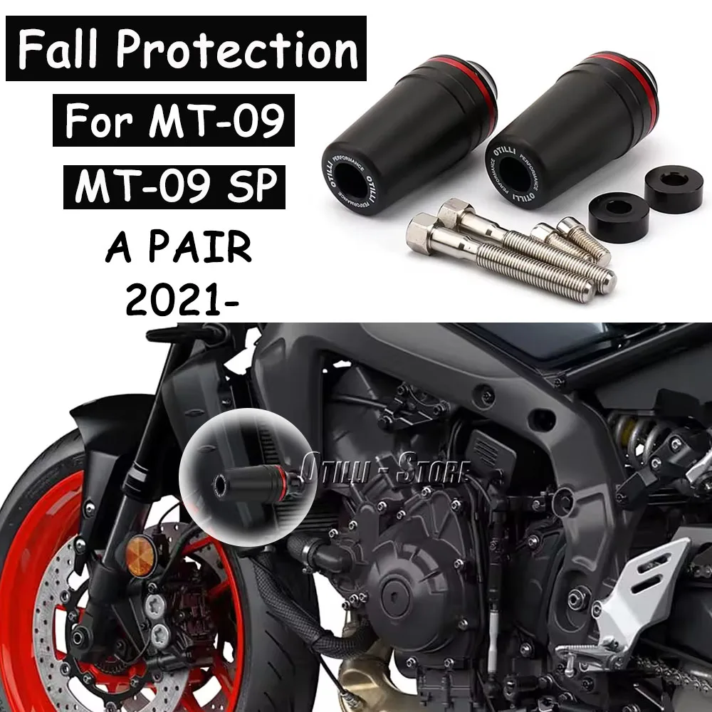

For YAMAHA MT09 MT-09SP 2021-2025 Mt09 Motorcycle Frame Slider Falling Protection Crash Pad Pads With Lmpact Absorption MT09 SP
