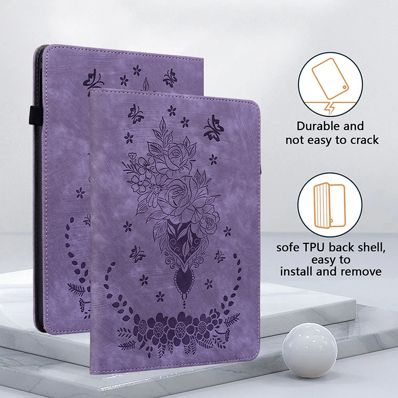 Etui skórzane do tabletów Huawei Honor Pad X7 8.7" X8a X8B X9A X8 Pro ELN-W09 11.5, Matepad Mini 8.8, M5 Lite, T5 10.1 SE 10.4 — zdjęcie 3