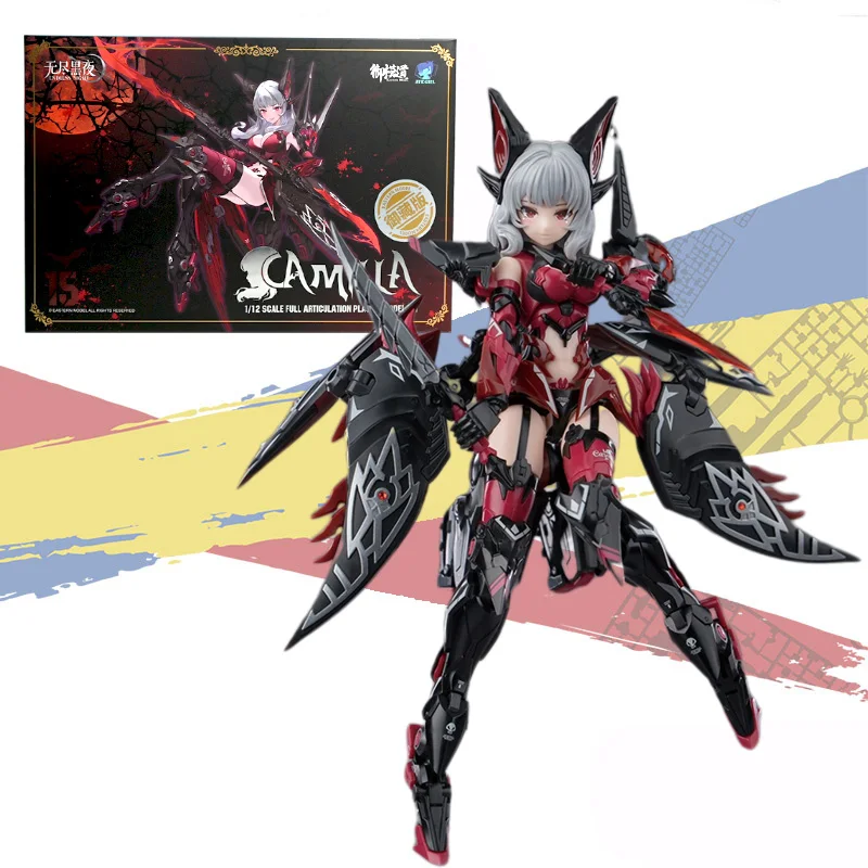 

E-Model Original Atkgirl Series Vampire Camilla Endless Night CAMILLA1/12 Anime Action Figure Assembly Model Toy Collection Gift