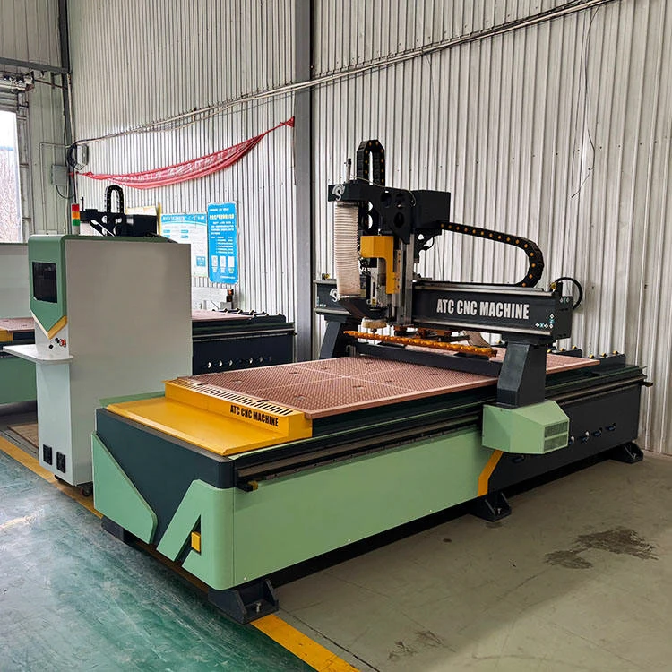 Full Automatic Wood Working Cutting Machine 4*8Ft Auto Tool Changer CNC Router Wood Engraving Machine With Mach3