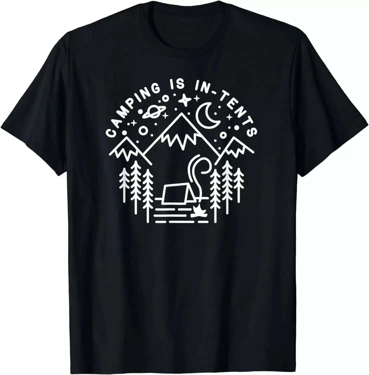 Camping Is in-Tents Funny Hiking Gift Tshirt S-5XL