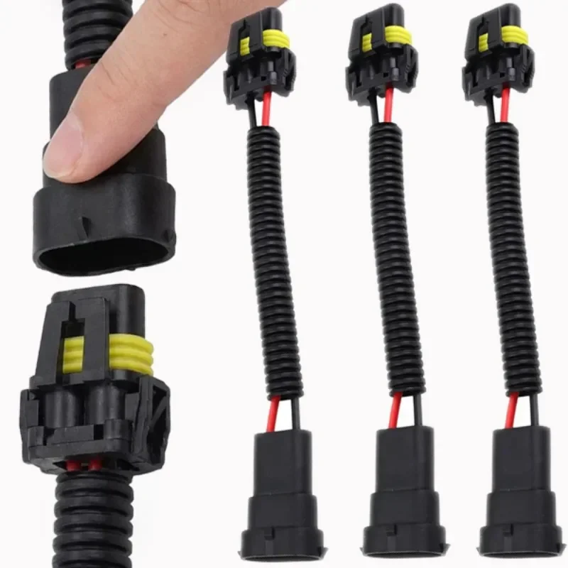 Car LED Headlight Socket Wire Harness Headlamp Wiring Adapter Cable Modification Auto Circuit Change Garage Vehicle Maintenance
