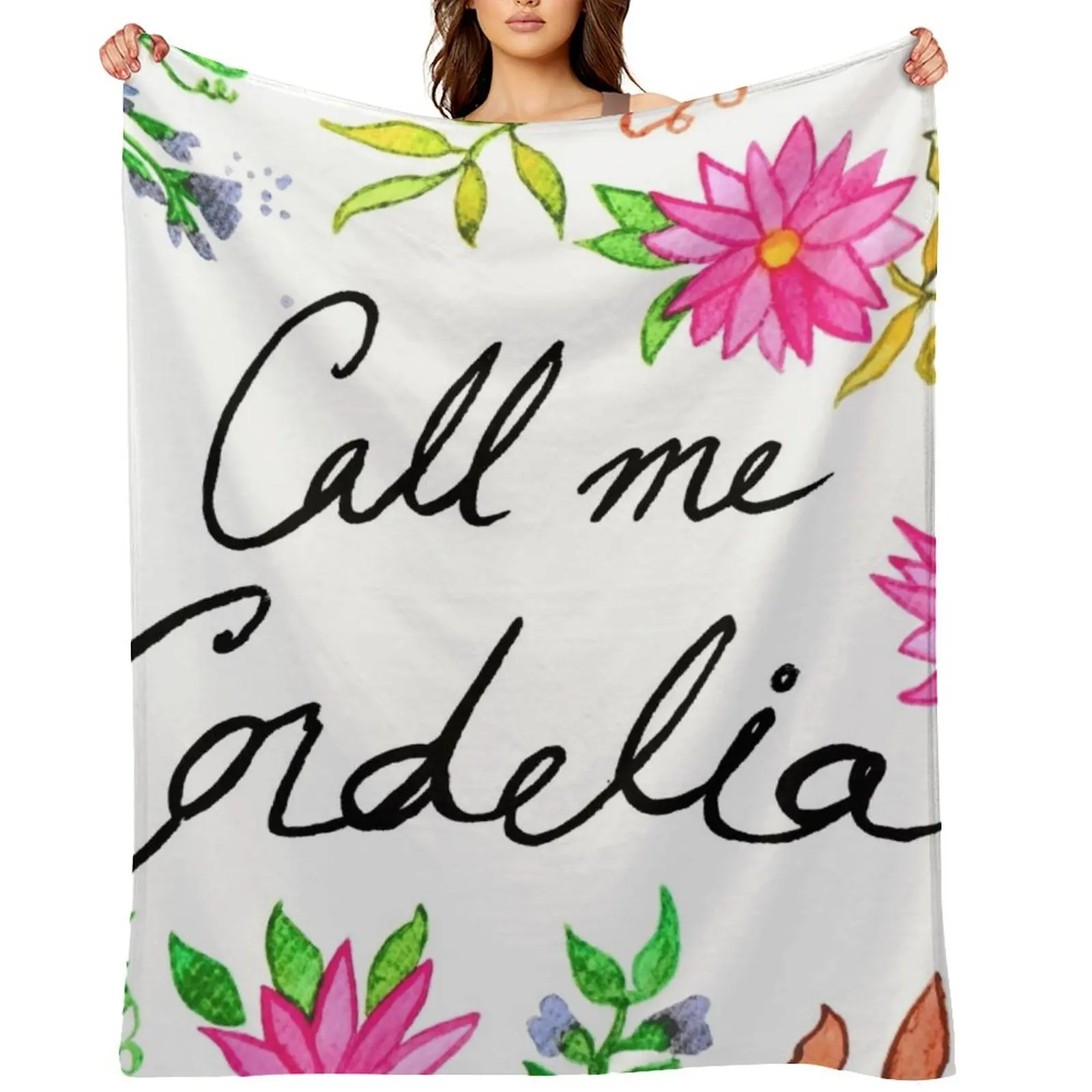 

Call Me Cordelia - Anne of Green Gables Throw Blanket Personalized Gift Sofas Sofa Quilt Nap Blankets