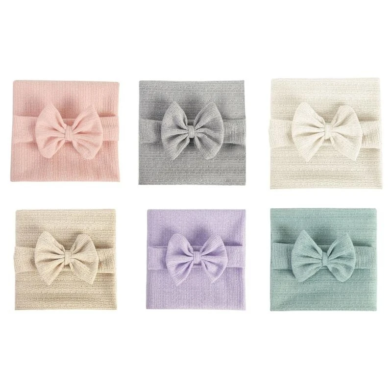 Infant Bow Headband & Swaddle Blanket Photo Posing Props Newborns Shower Gift 4XBC
