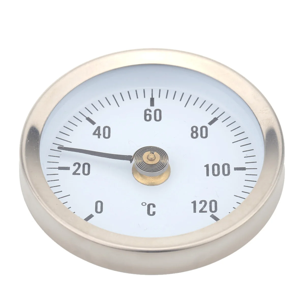 

63mm Pipe Thermometer Stainless Steel Spring Clip Dial Gauge Hose Oil Tank Water Liquid Industrial Safe Testing