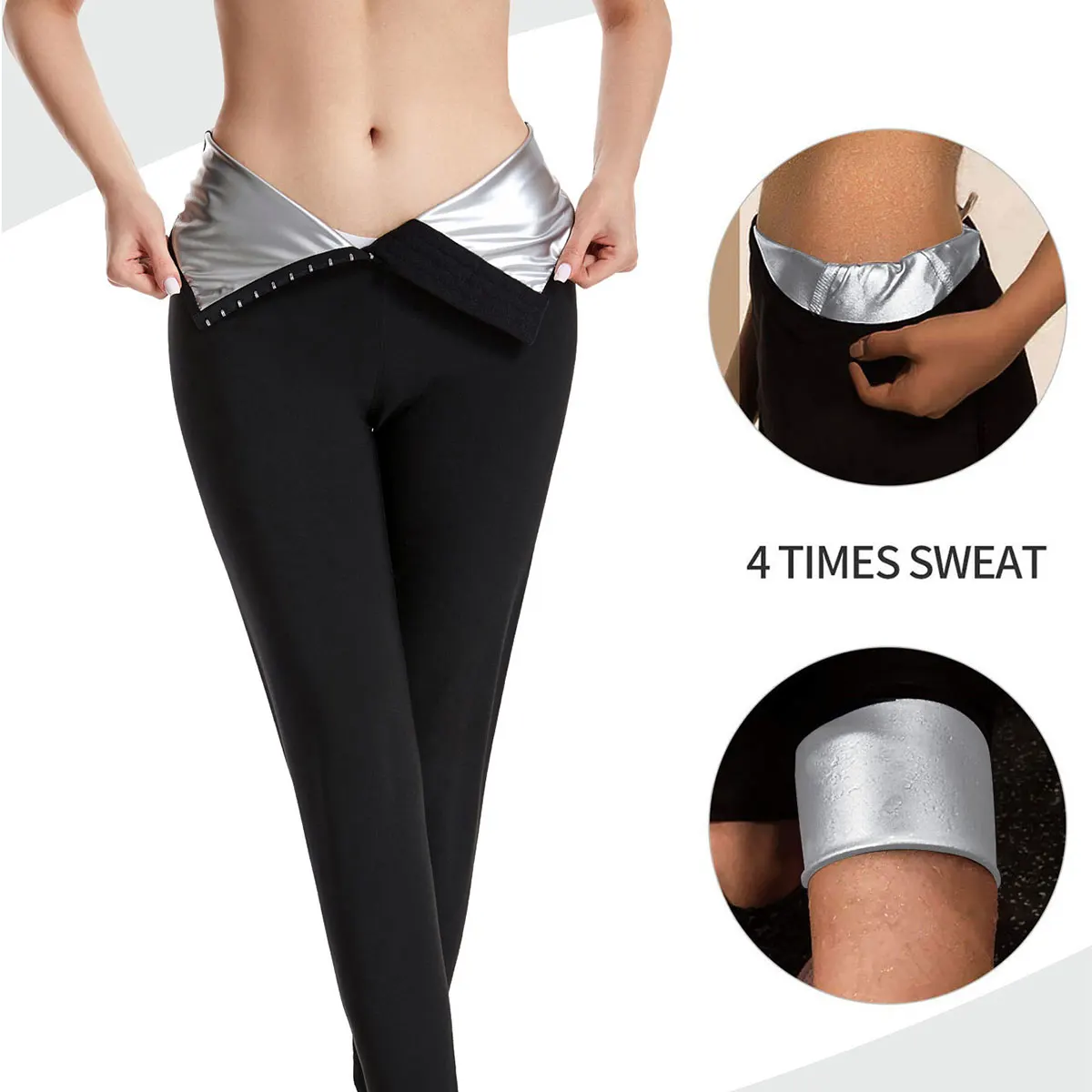 

Сауна-костюм для похудения и коррекции фигуры: шорты и леггинсы для фитнеса и тренировок для женщин.