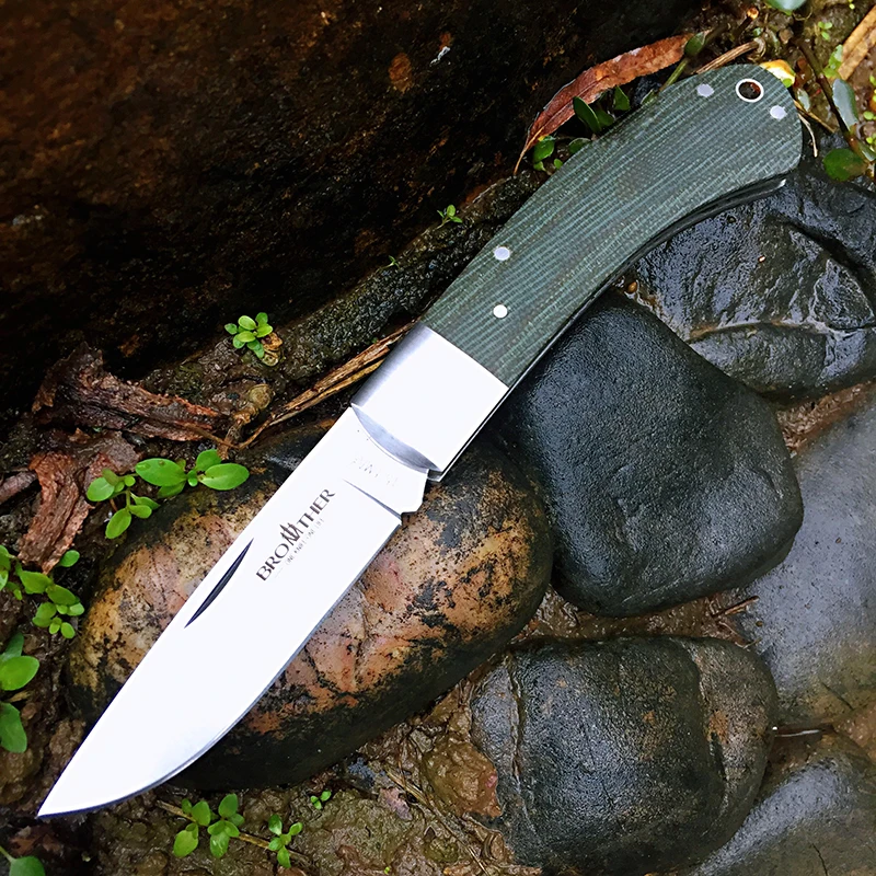 

[Minghong Brother1505 ] Slip Joint Folding Knives Pocket Modern Traditional Classic Knife Camping tactical Survival Knife Tool