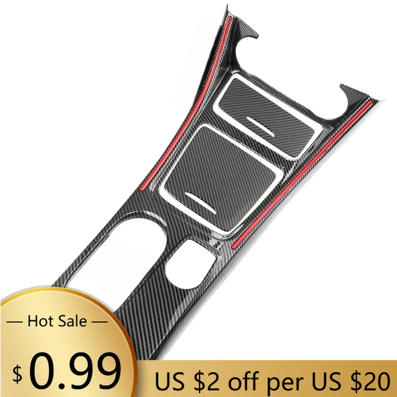 

Чехлы на руль автомобиля, центральная консоль, держатель для чашки с водой, накладка на панель RHD для Mercedes GLA CLA A Class W176 2013-2018, углеродное волокно из АБС-пластика