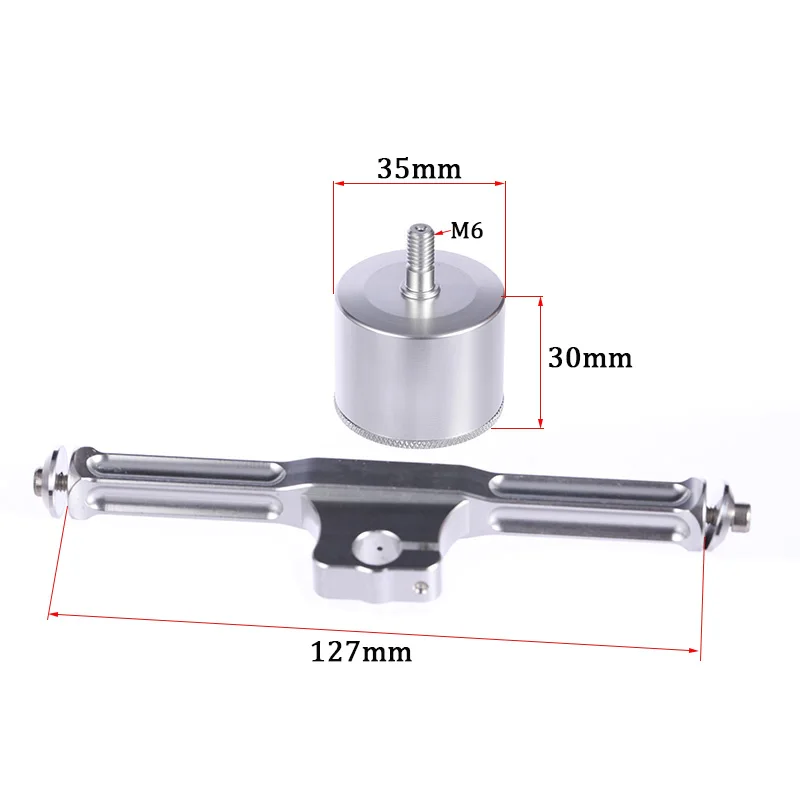 RC Boat Aluminium Alloy T Bar Length 127mm with 35x30mm Oil Cup for RC Marine Tug Bait Boat 1/4