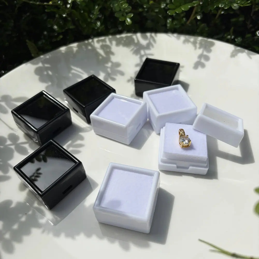 35Pcs / Lot 30*30mm Square Ring Earrings Pendant Display Box Storage Boxs Jewelry Accessories Gifts Z-200