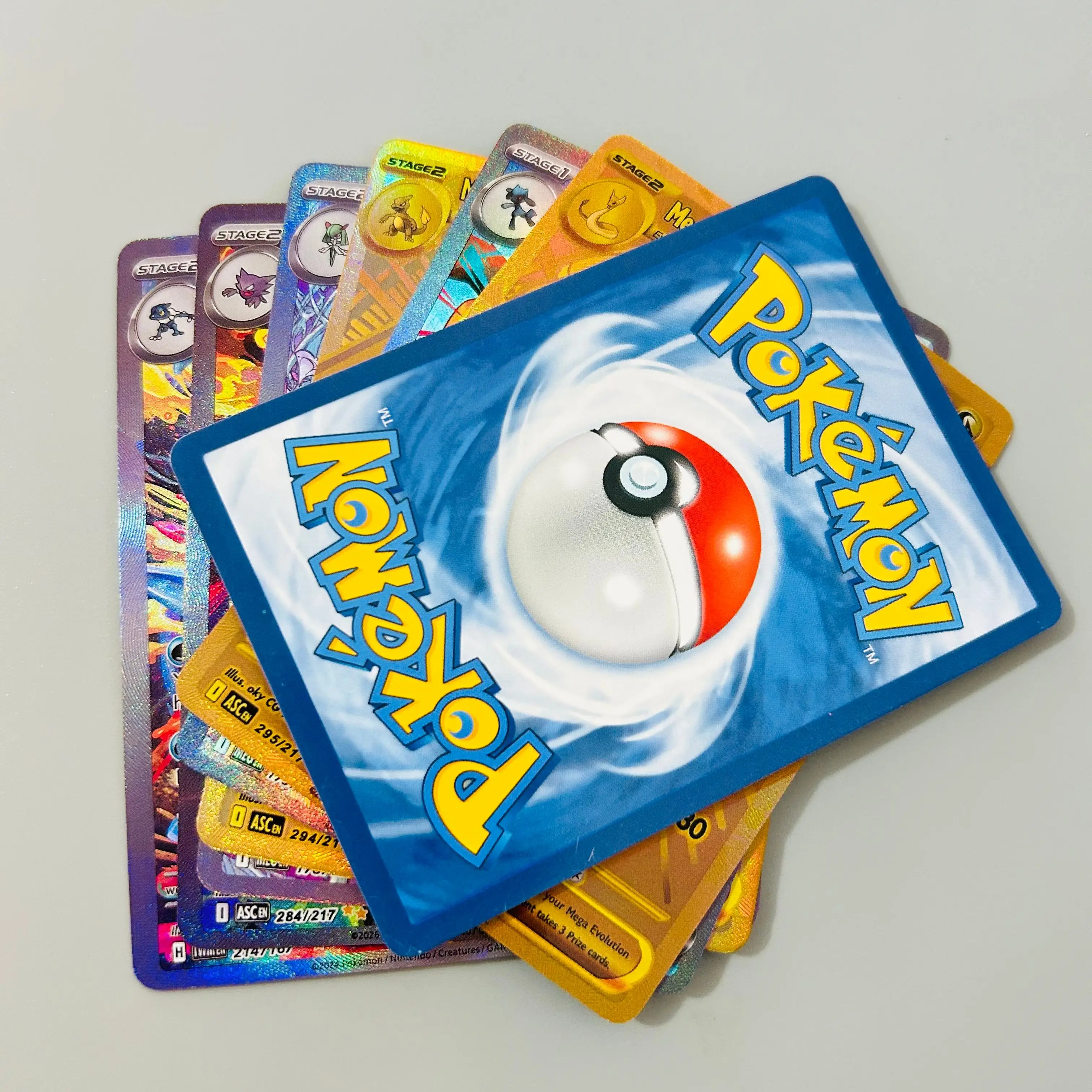 Englische Version Mega Lucario ex 179/132 DIY Holografische Texturkarte, Perfekter Zustand Premium Anime Sammelkarte – Detail 10