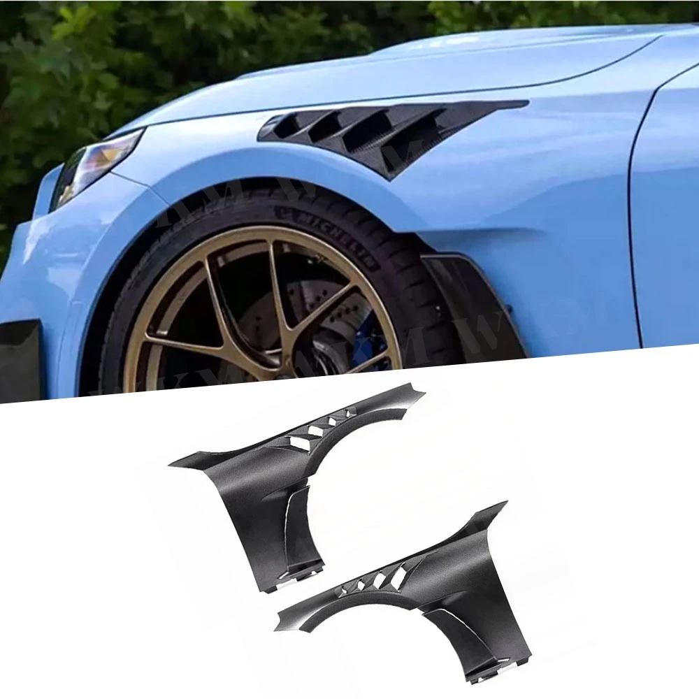 

1 Pair Carbon Fiber Car Front Side Fender Vents Trim Cover for BMW 2 Series G87 M2 2023+ Car Exterior Front Side Fender Body Kit