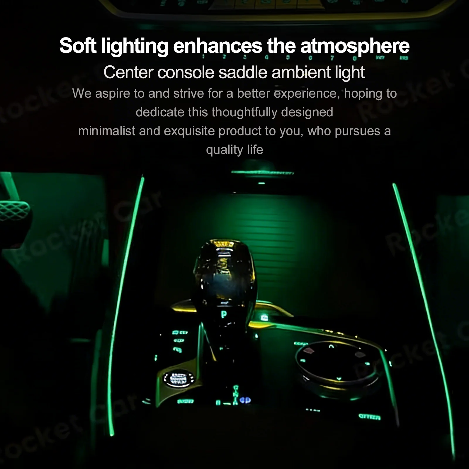EzoneTronics Car Interior Ambient Light Center Console LED Atmosphere Lamp for 2022-2024 BMW X3 X4 iX3 G01 G02 Decorative Light